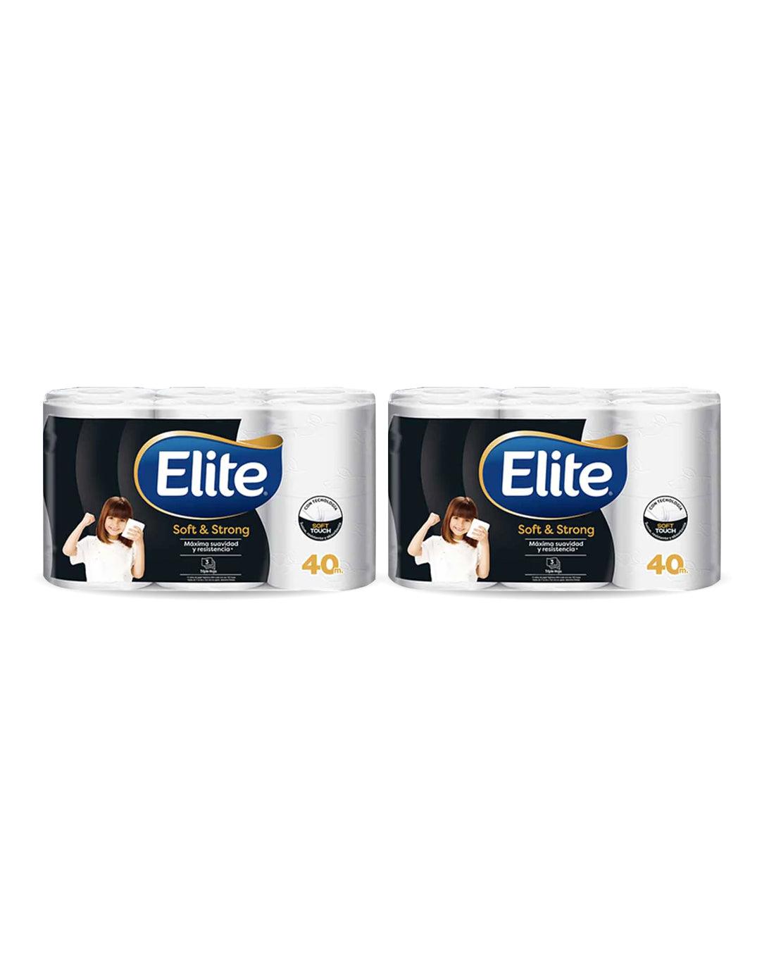 Elite Papel Higienico Triple Hoja Soft & Strong 40 metros 1 MANGA - Puntolimpieza